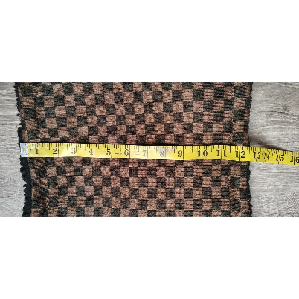 Sprayground Neck Warmer Chase Bank‎ Checker Cinch Cord Brown Black